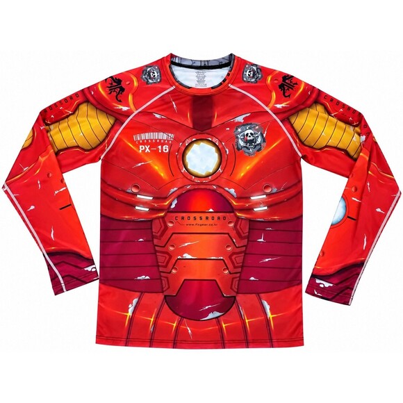 Marvel Other - Fix Gear Iron Man Crossroad Series Long Sleeve Compression Shirt Size 4 XL